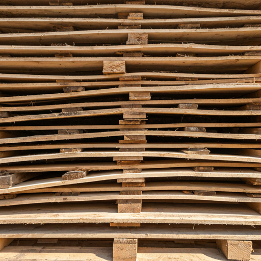 Solid wood pallet